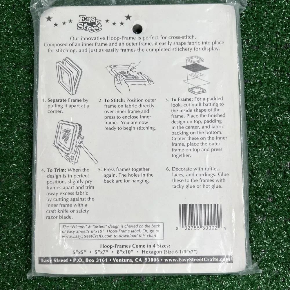 Easy Street Crafts SF57C Rectangle Hoop-Frame 2‎ Parts 5